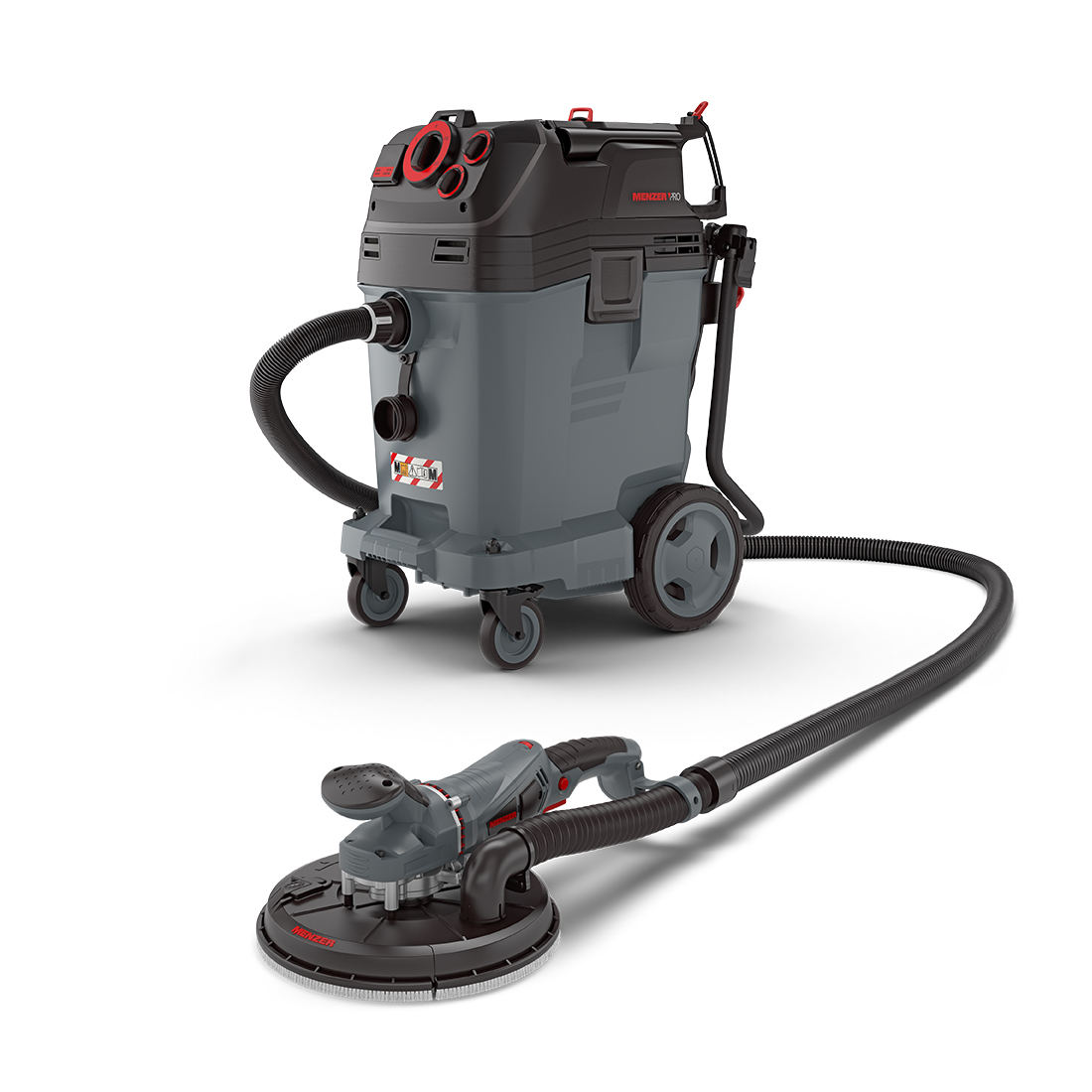 MENZER TBS 225 + VCM 550 PRO | Schleifkit für nahezu staubfreies Schleifen