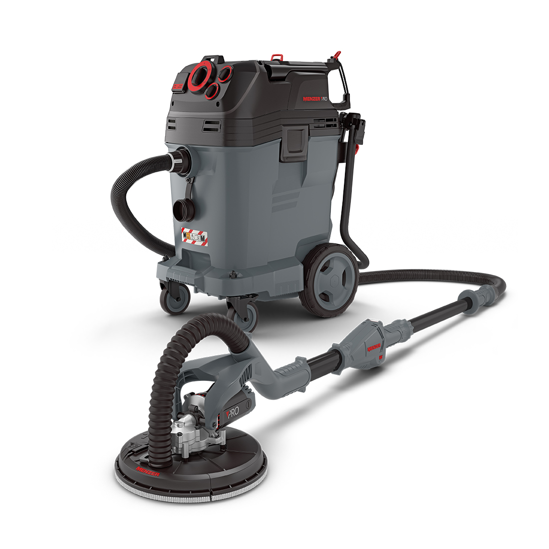 MENZER LHS 225 PRO + VCM 550 PRO | Schleifkit für nahezu staubfreies ...
