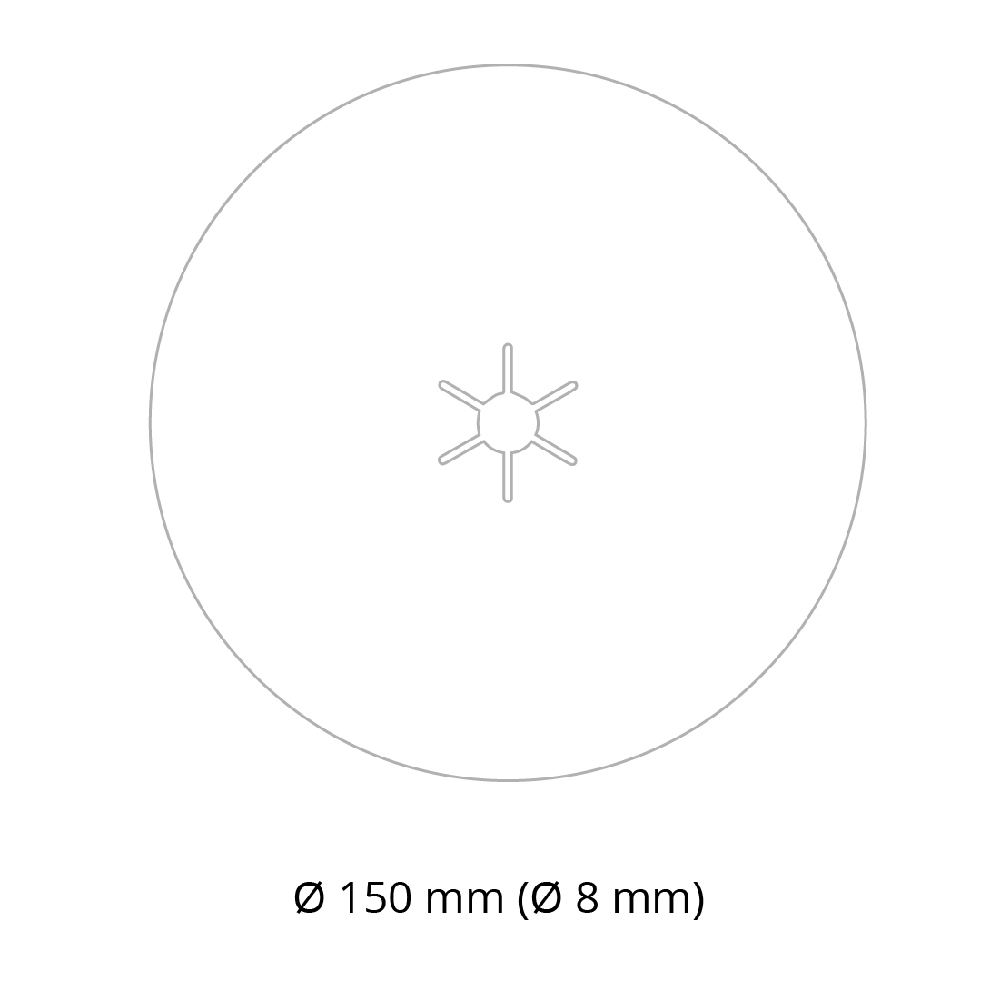 BONA Disque abrasif Céramique BONA 150 mm non perforé Abrasif