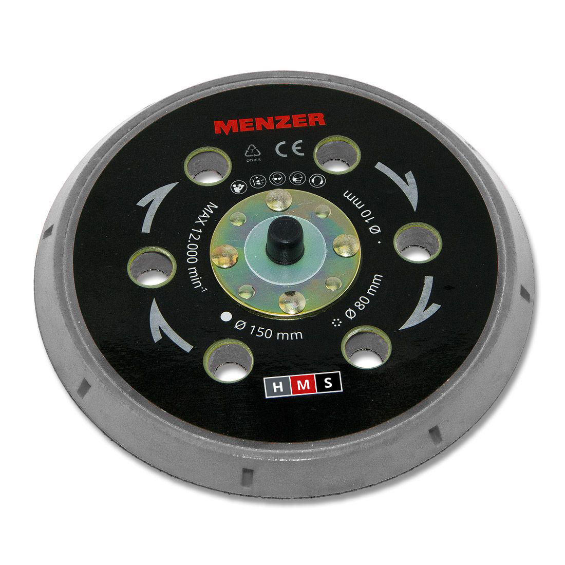 Multi-Loch-Schleifteller Ø 150 mm hard